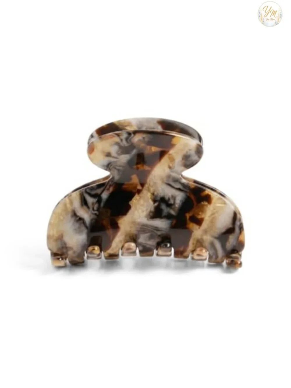 Small Couture Claw Clip for Women, Cellulose Acetate Hair Clip, Handcrafted in